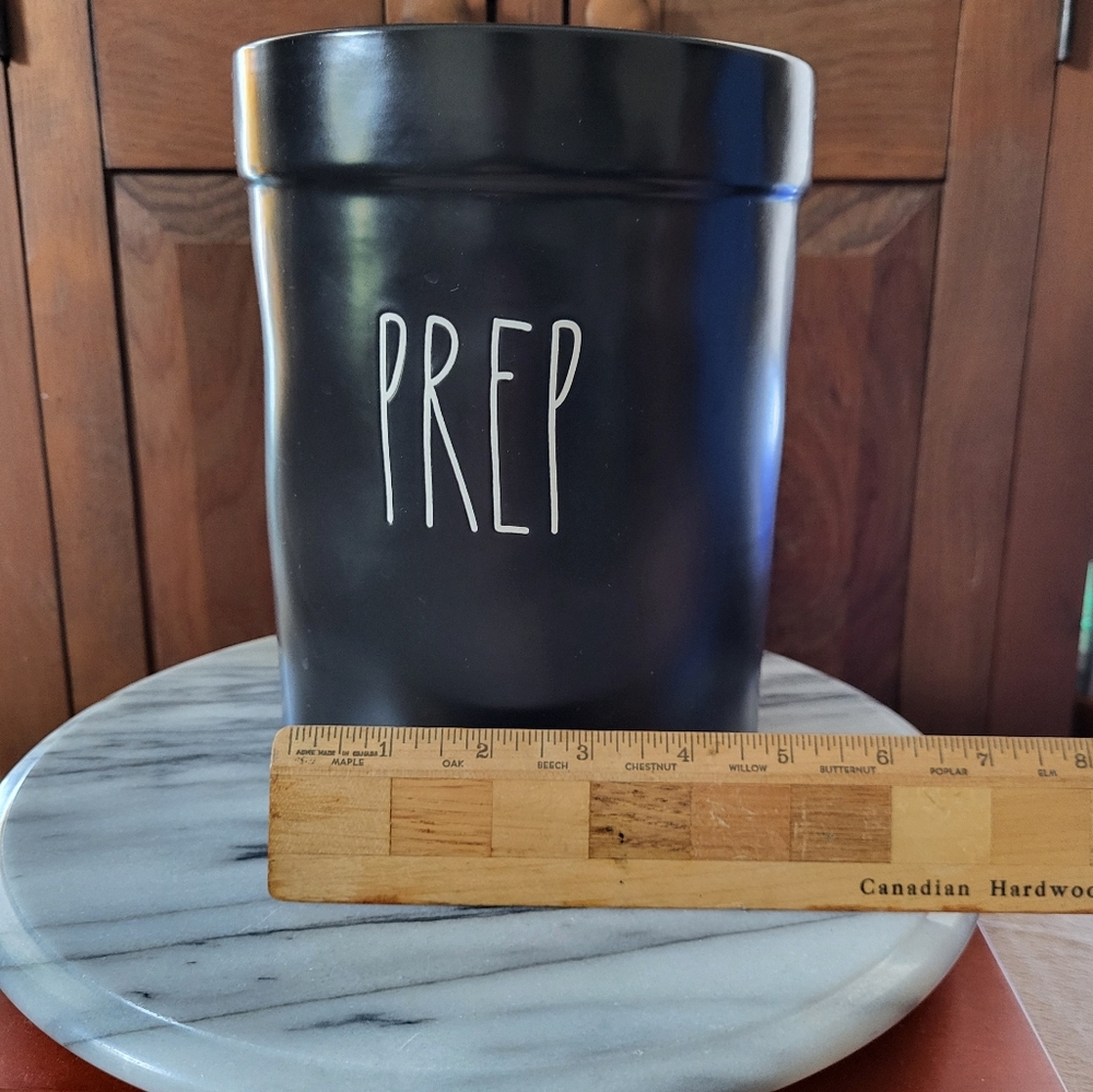 Rae Dunn Black Prep Canister - Picture 5 of 10